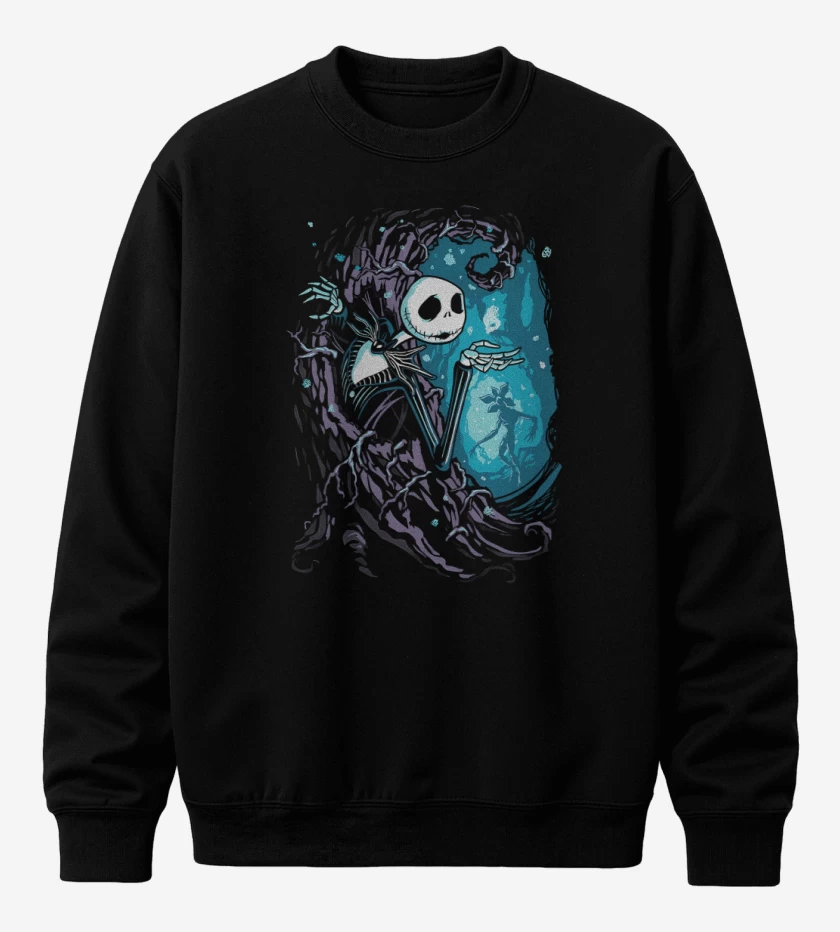 Poleron polo Negro de Upside Down Town