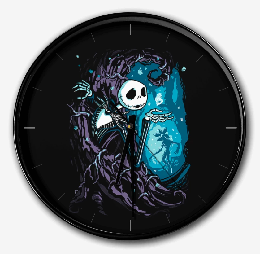 Reloj Negro de Upside Down Town
