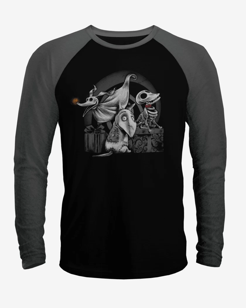 Polera Raglan Perros Creepys