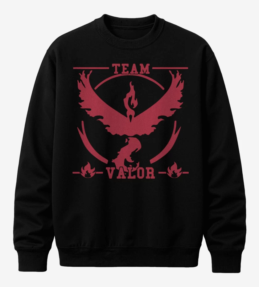 Poleron polo Negro de Team Valor