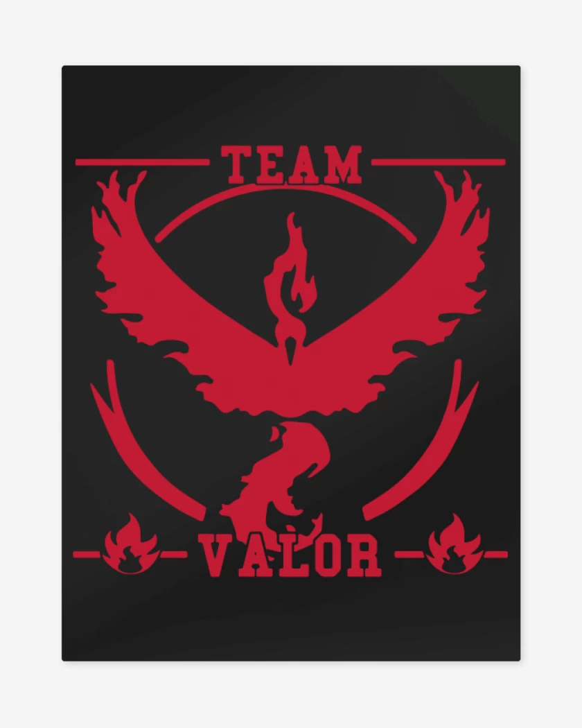 Print metalico Negro de Team Valor