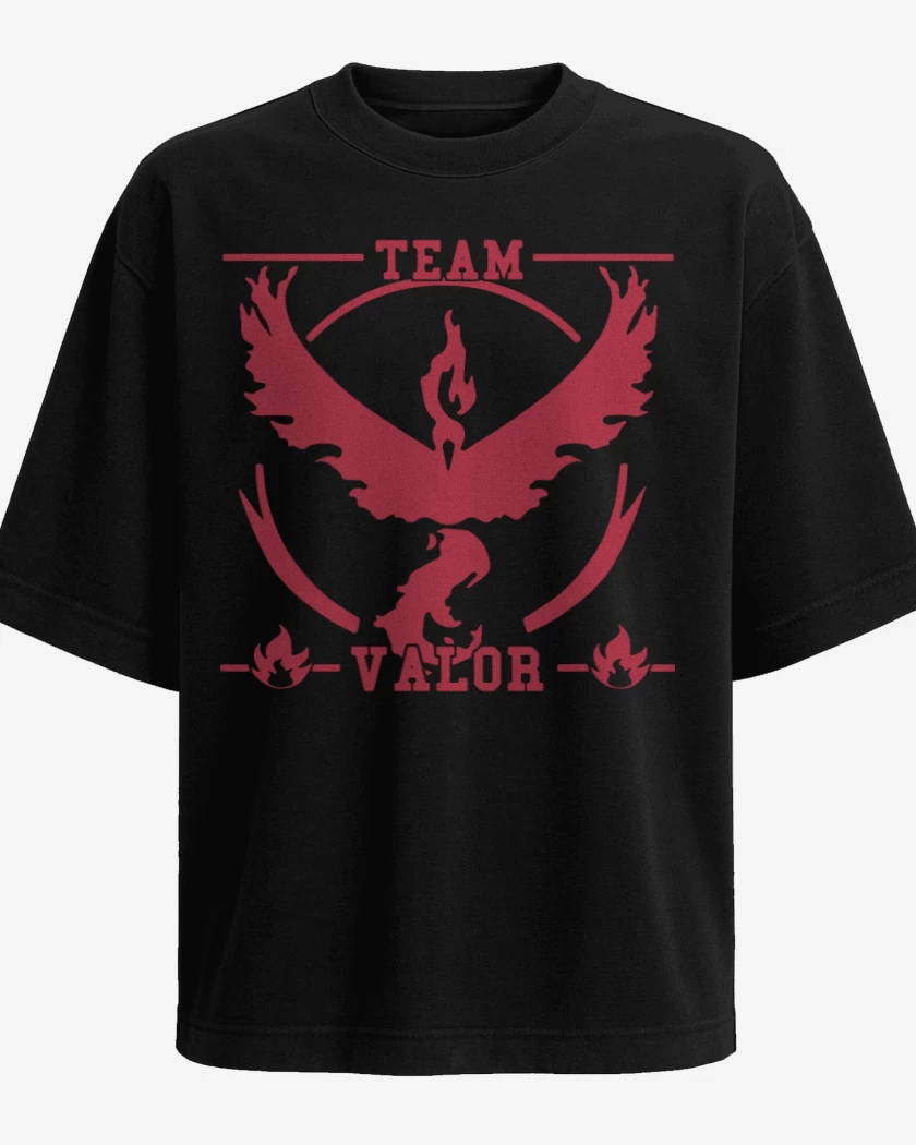 Polera Oversize Negro de Team Valor