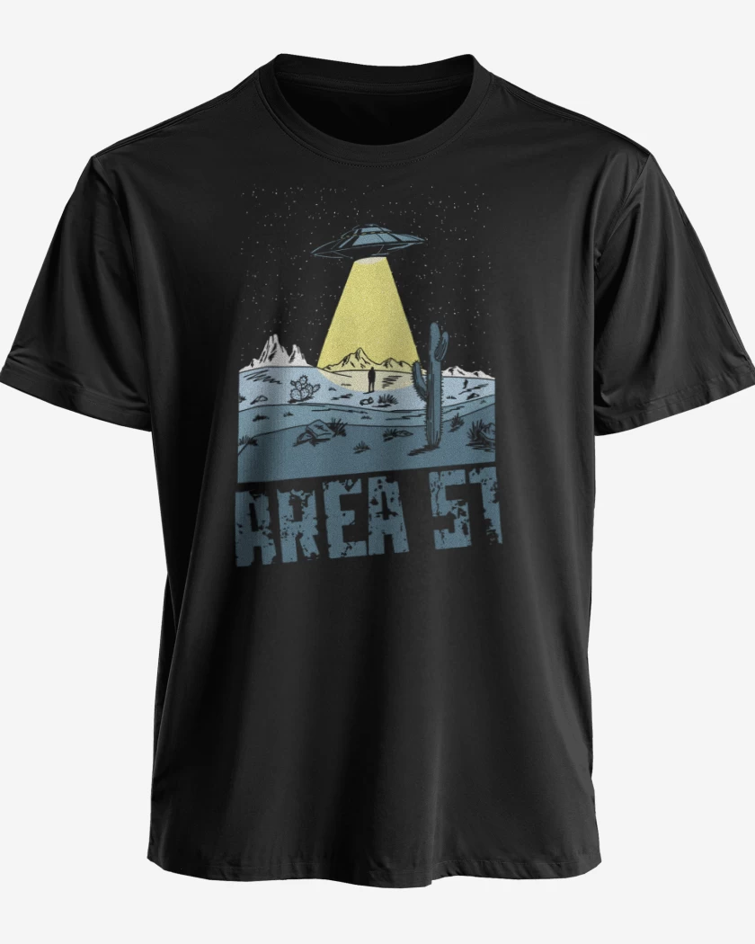 Polera premium Negro de Area 51