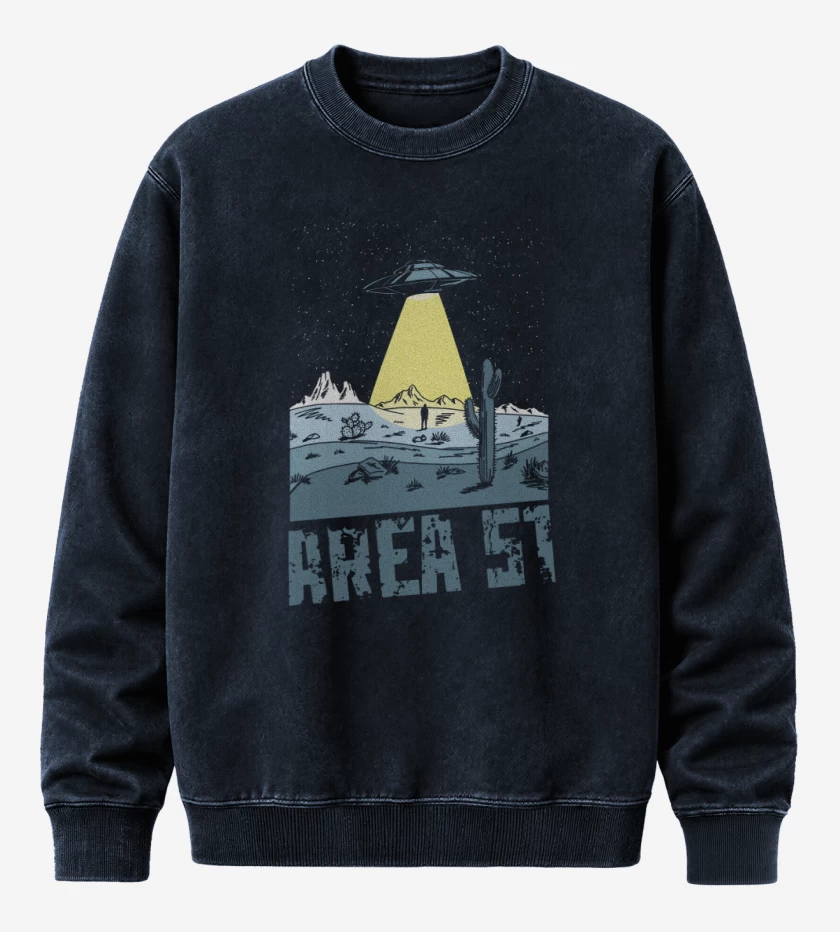 Poleron Polo Acid Wash Azul Marino de Area 51