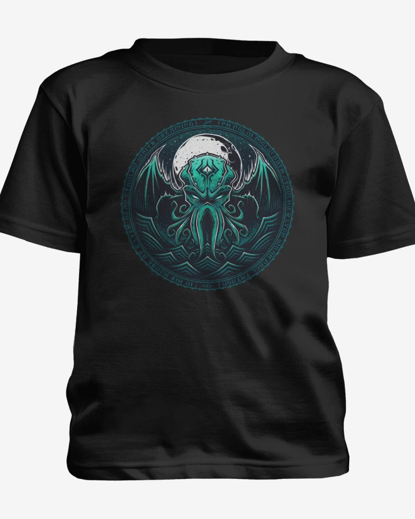 Polera de niño Negro de Dead Cthulhu