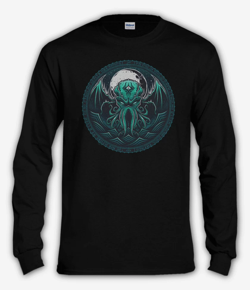 Polera manga larga Negro de Dead Cthulhu