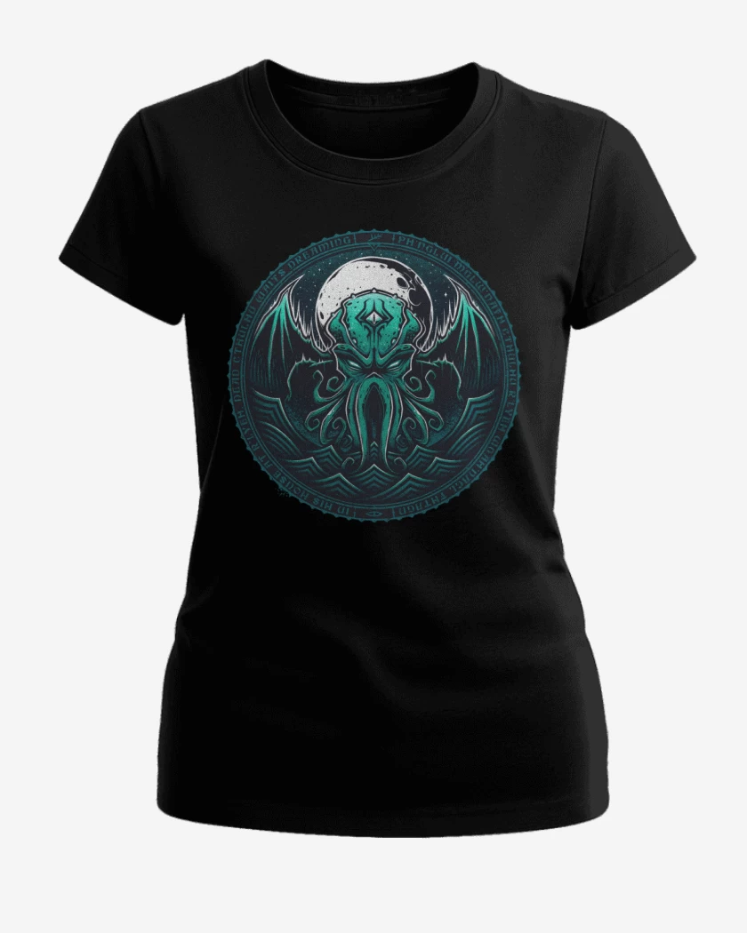 Polera de Mujer Negro de Dead Cthulhu