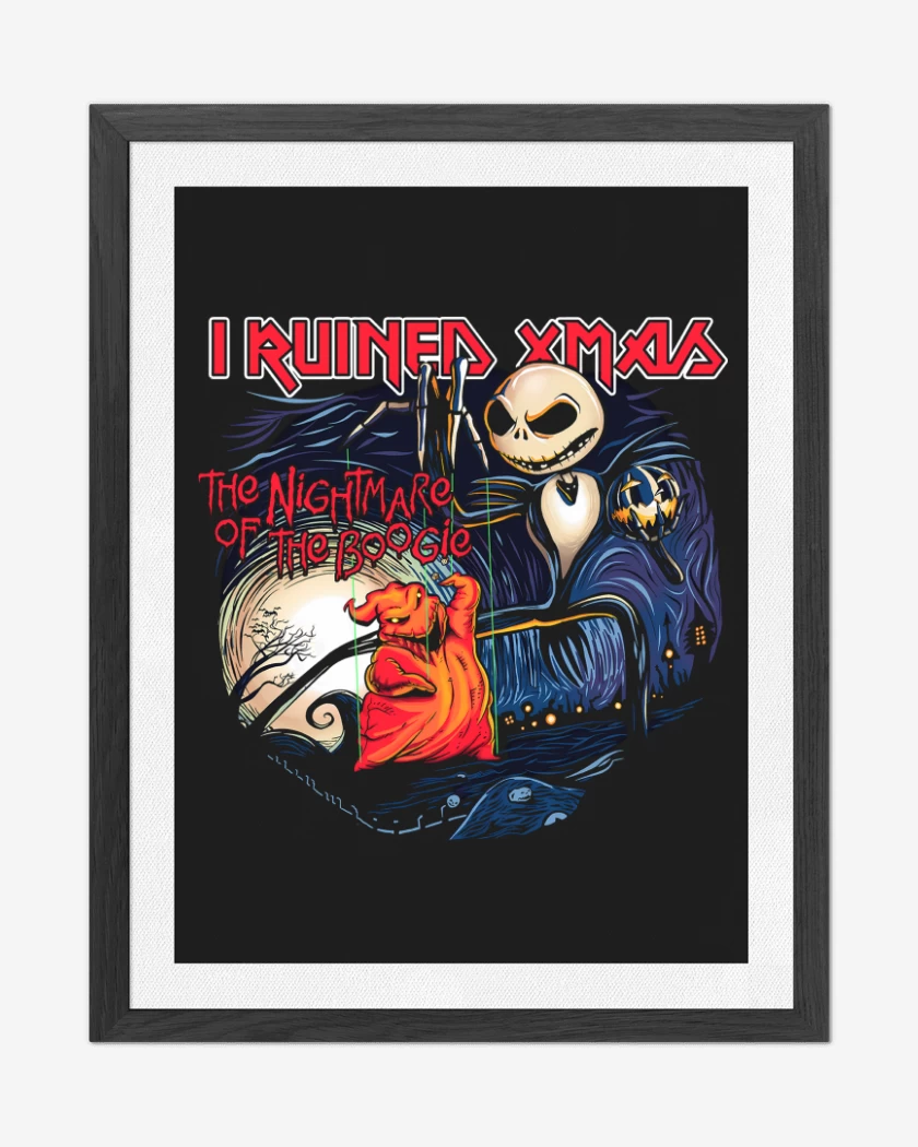 Cuadro decorativo Negro de The Nightmare of the Boogie
