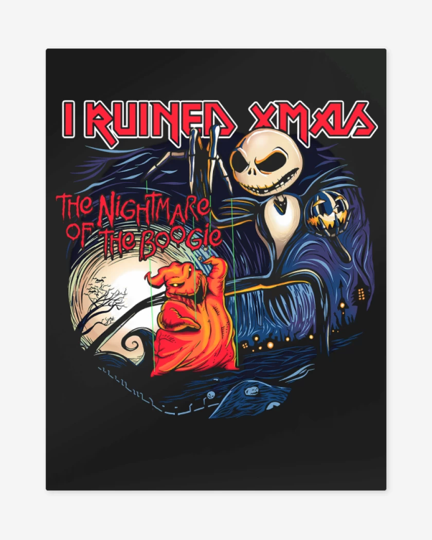 Print metalico Negro de The Nightmare of the Boogie