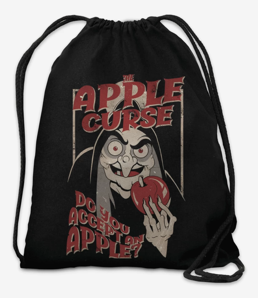 Mochila Negro de La Maldición de la Manzana