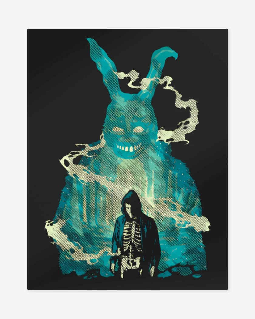 Print metalico Negro de Donnie Darko