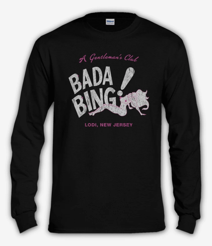 Polera manga larga Negro de Bada bing