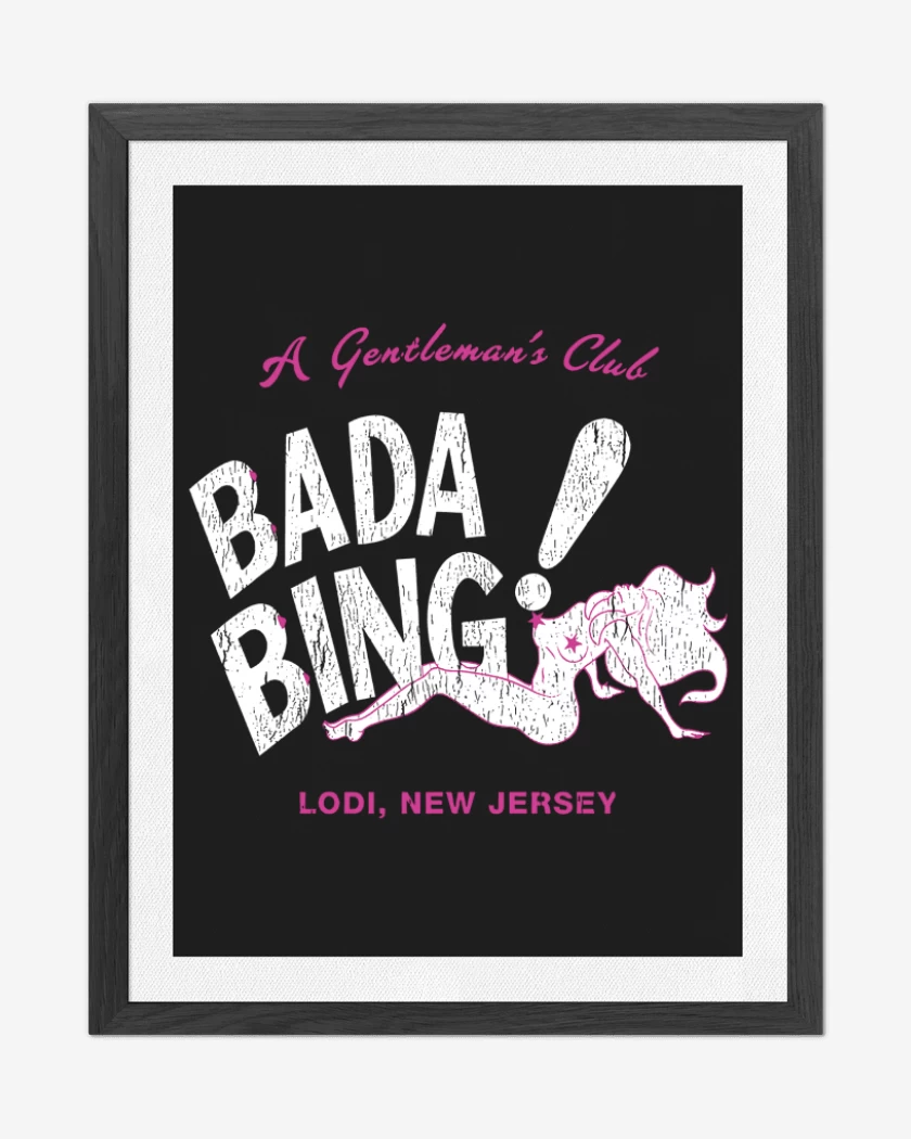 Cuadro decorativo Negro de Bada bing