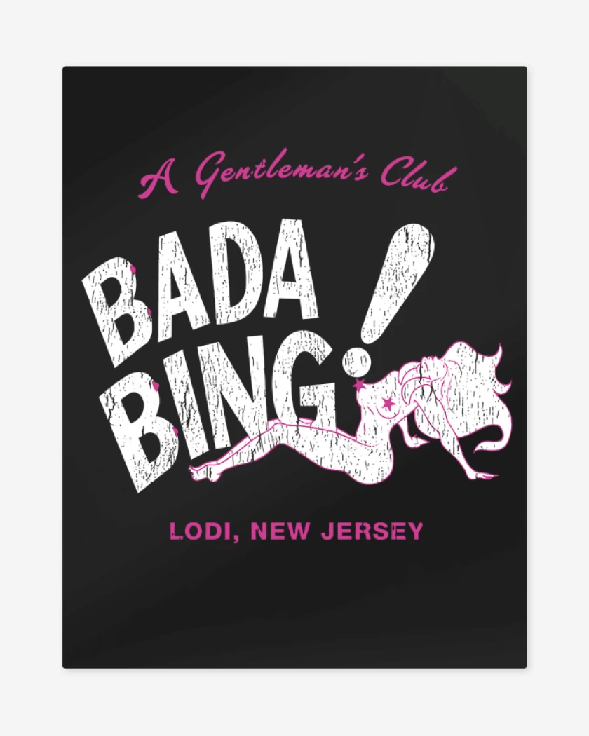 Print metalico Negro de Bada bing