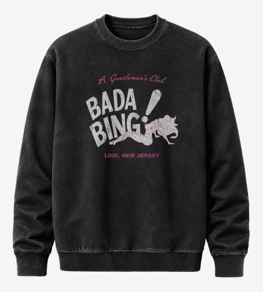 Poleron Polo Acid Wash Negro de Bada bing