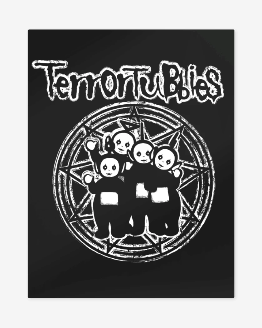 Print metalico Negro de TerrorTubies