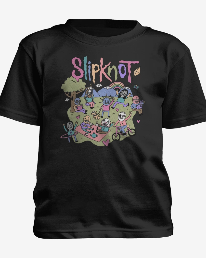 Polera de niño Negro de Happy Slipknot 