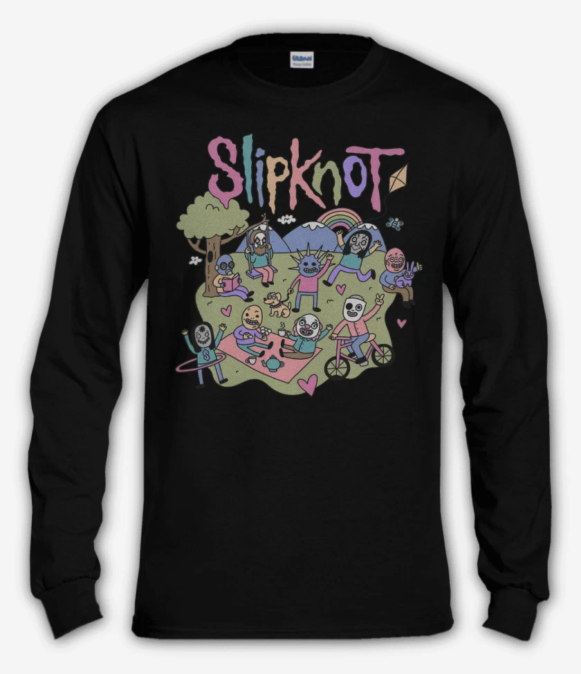 Polera manga larga Happy Slipknot 
