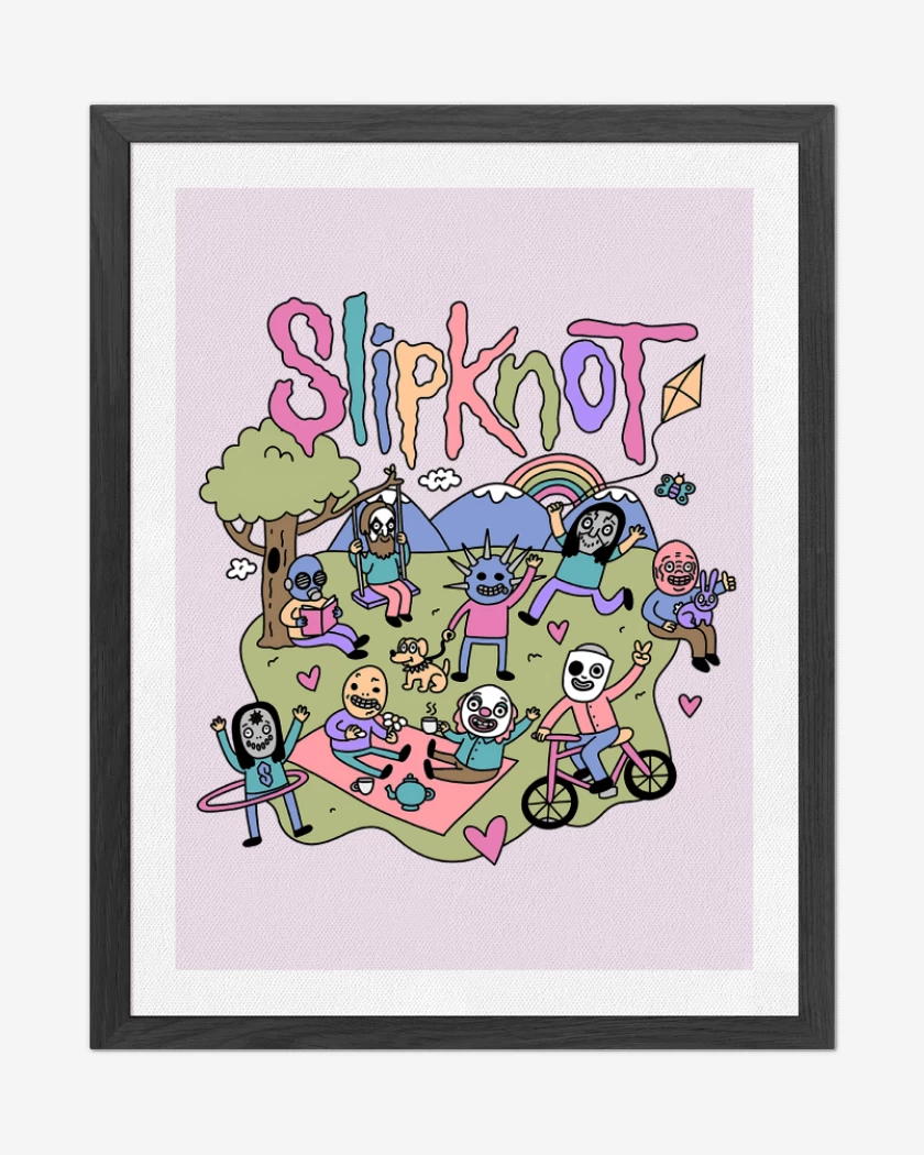 Cuadro decorativo Rosa Pastel de Happy Slipknot 