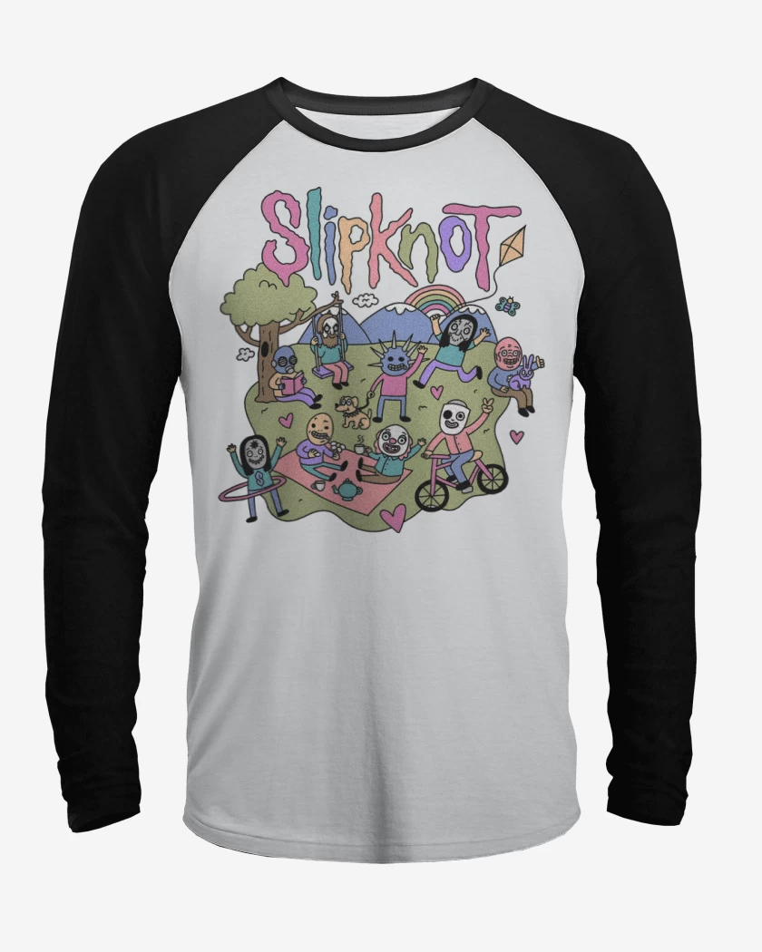 Polera Raglan Happy Slipknot 