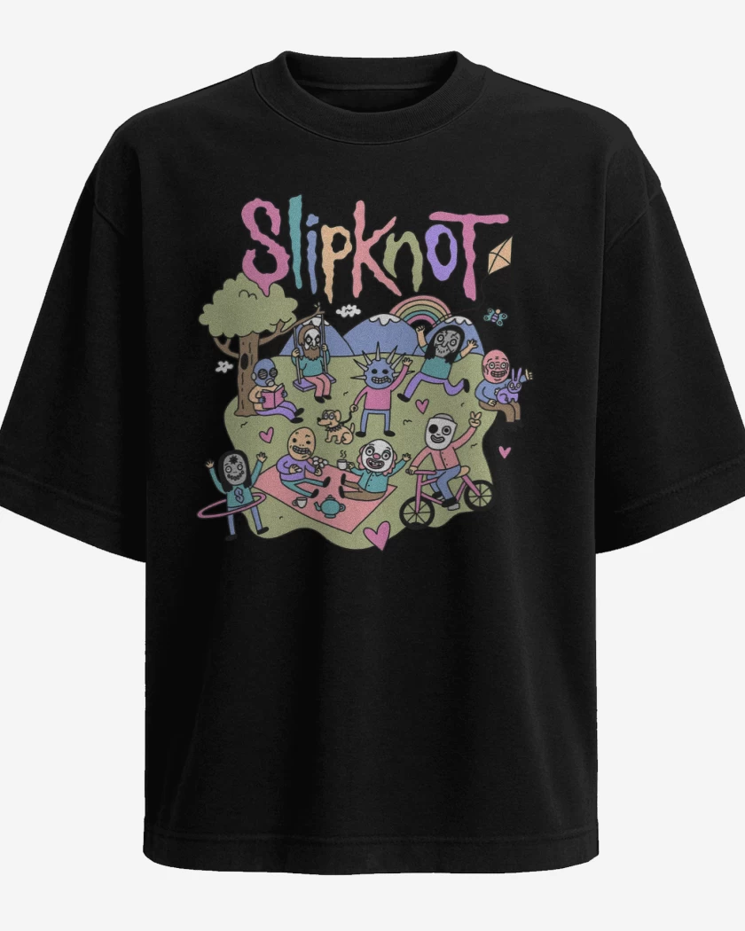 Polera Oversize Happy Slipknot 