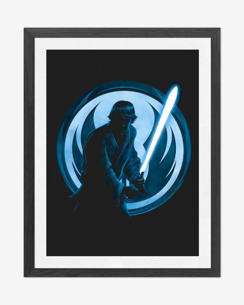 Cuadro decorativo Negro de El Jedi