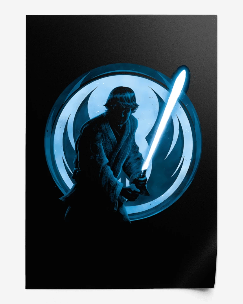 Print Negro de El Jedi
