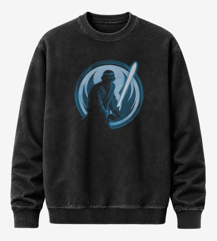 Poleron Polo Acid Wash Negro de El Jedi