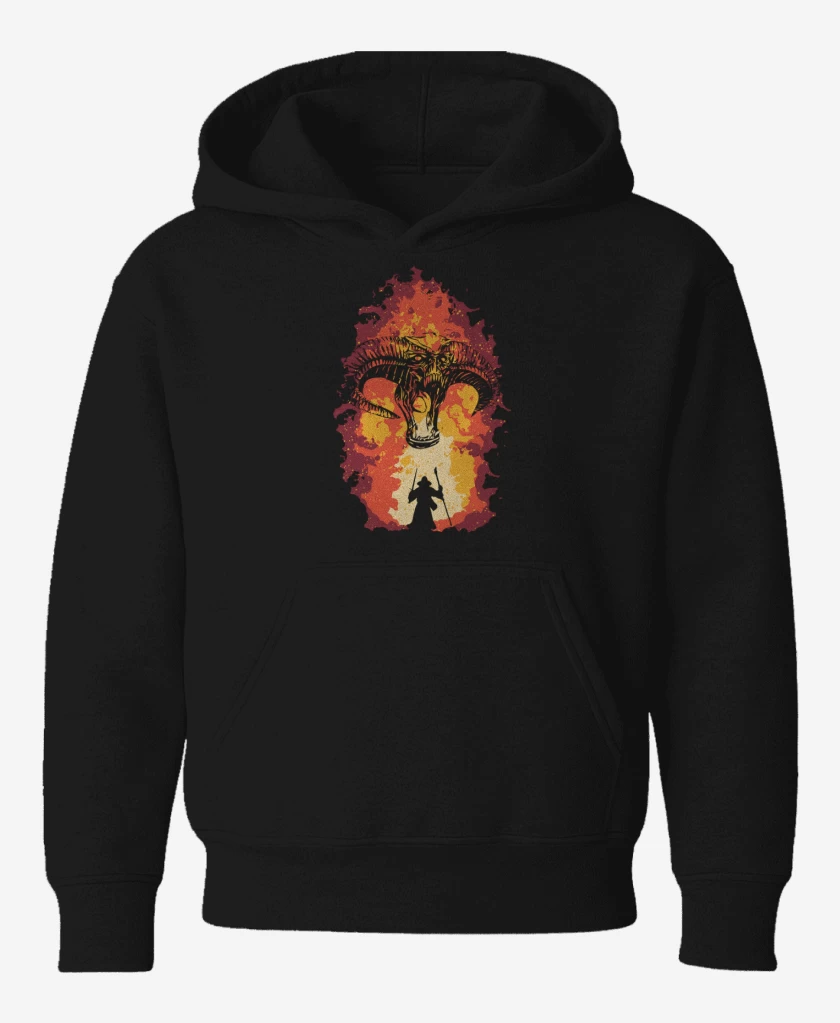 Poleron de niño Negro de Gandalf vs Balrog
