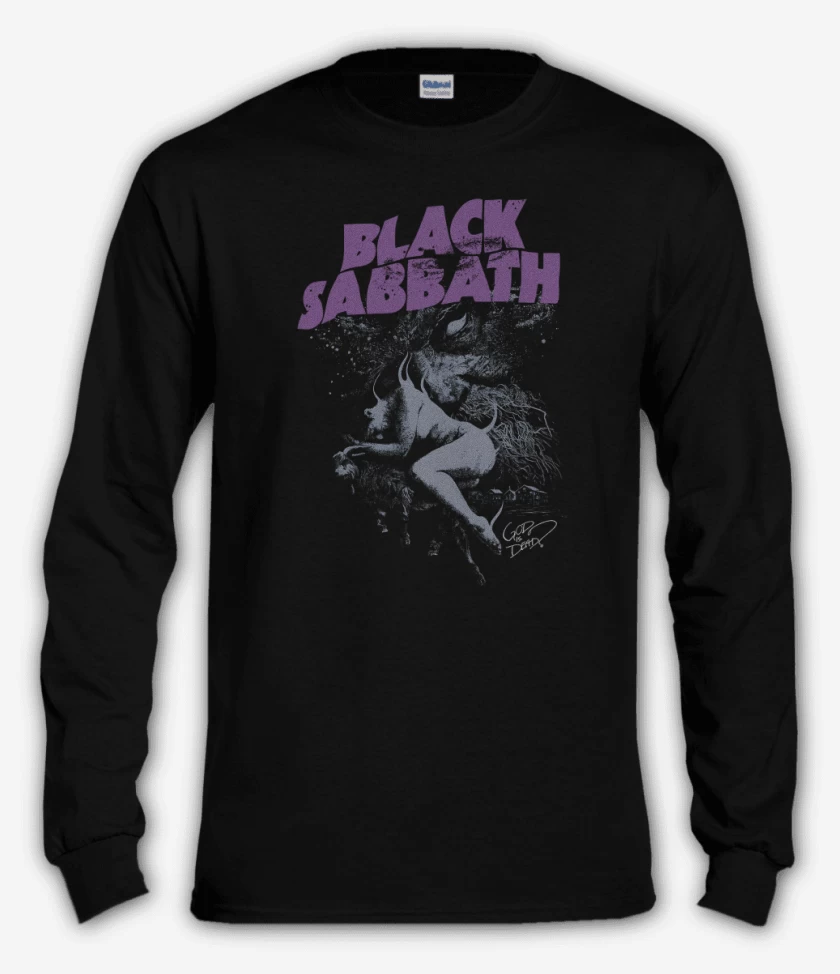 Polera manga larga Negro de God is dead