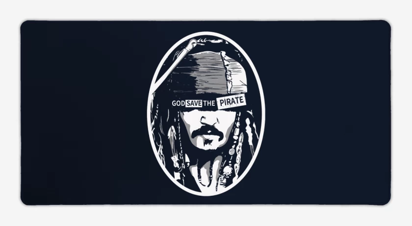 Mouse pad Gamer God save the pirate