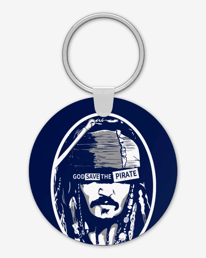 Llavero God save the pirate