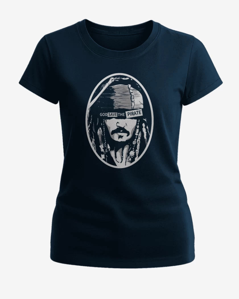 Polera de Mujer Azul Marino de God save the pirate