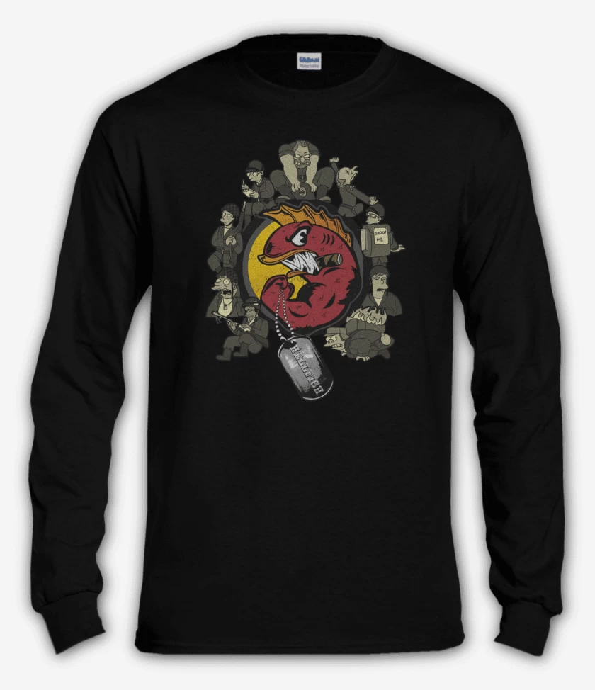 Polera manga larga Negro de Hellfish