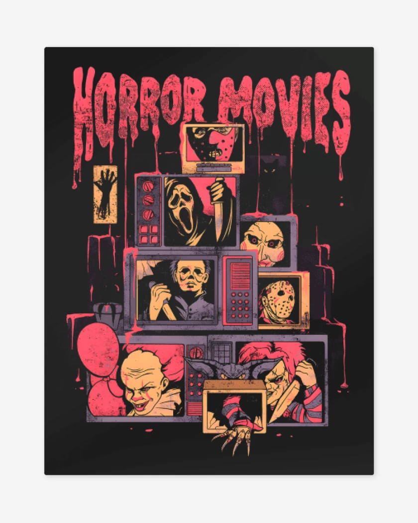 Print metalico Horror movies