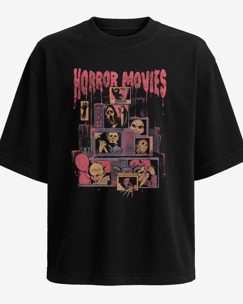 Polera Oversize Horror movies