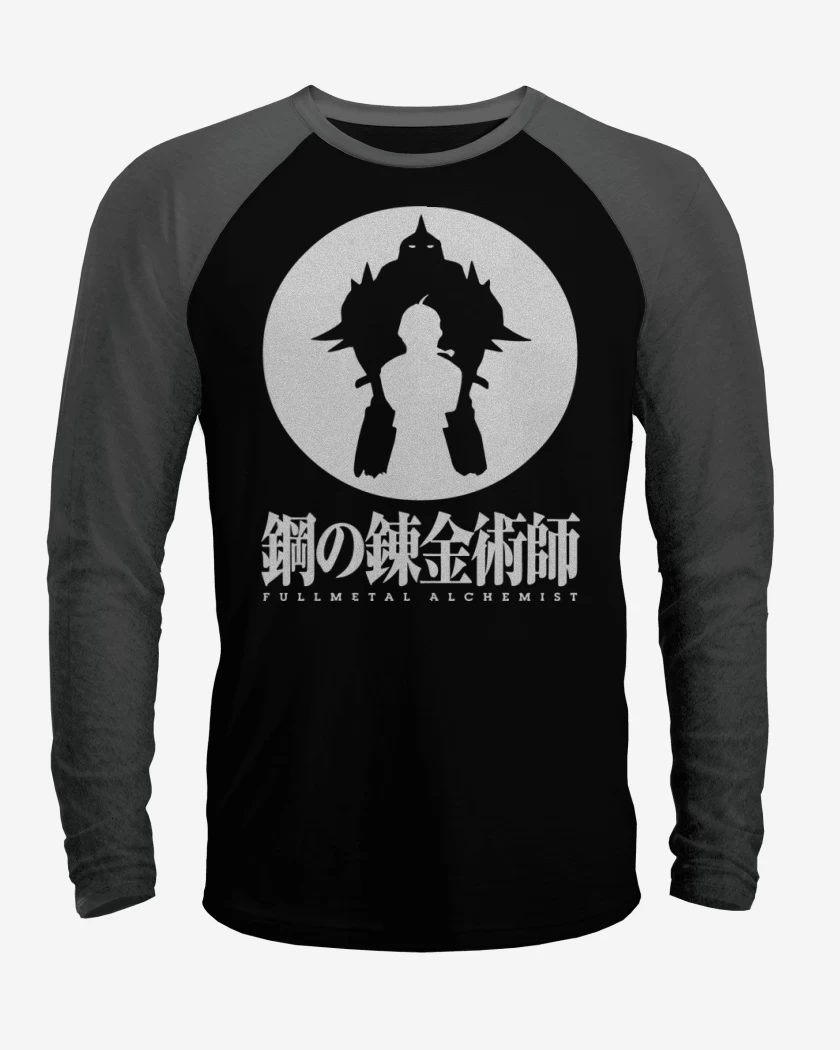 Polera Raglan Negro / Negro Heather de FMA