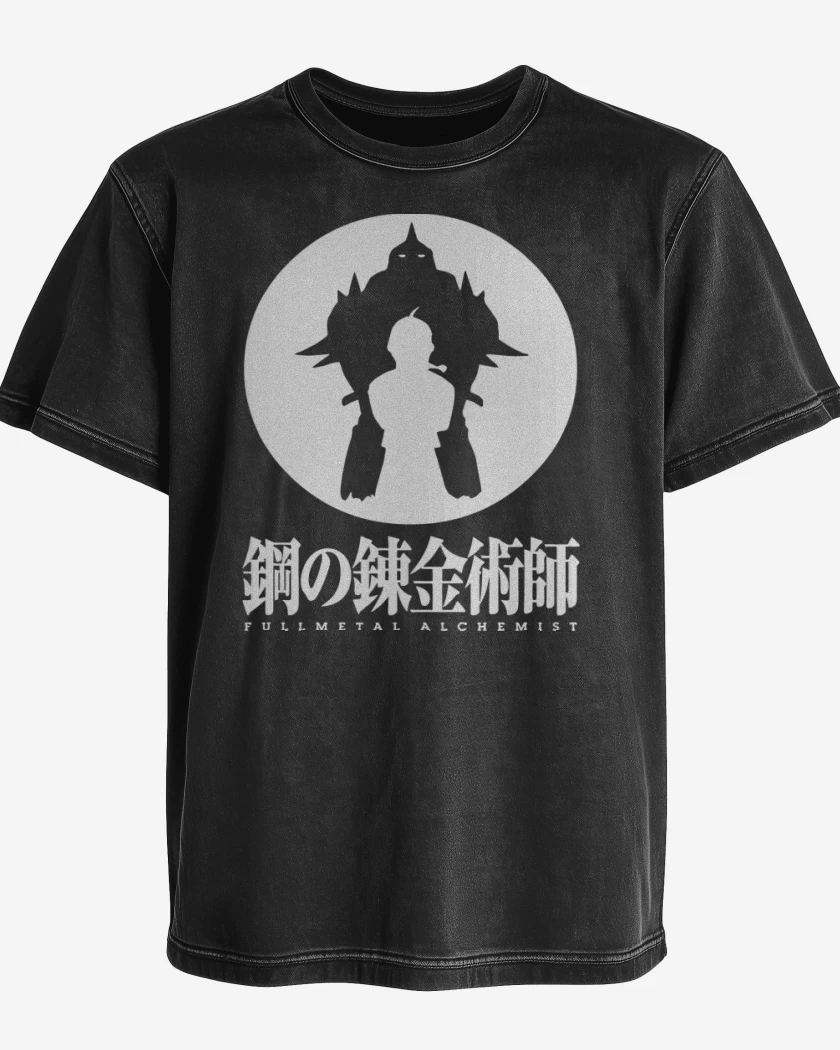 Polera desgastada Negro de FMA