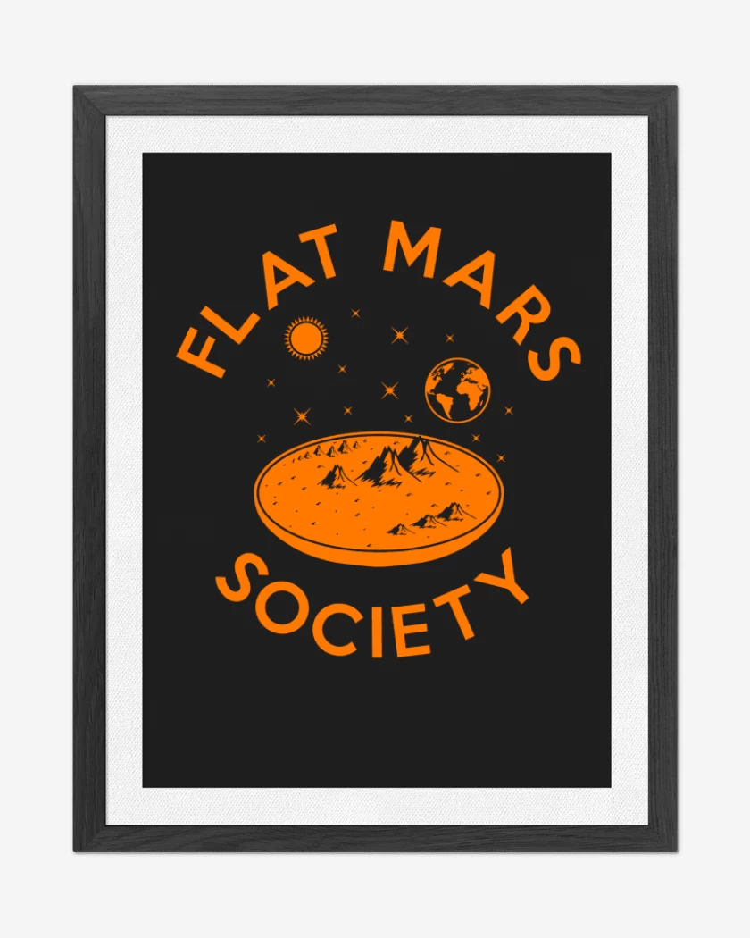 Cuadro decorativo Negro de Flat mars society