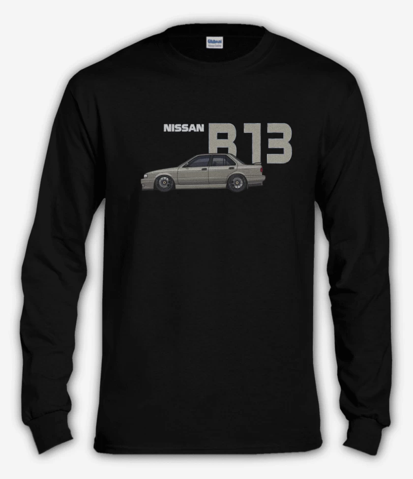 Polera manga larga Negro de V16