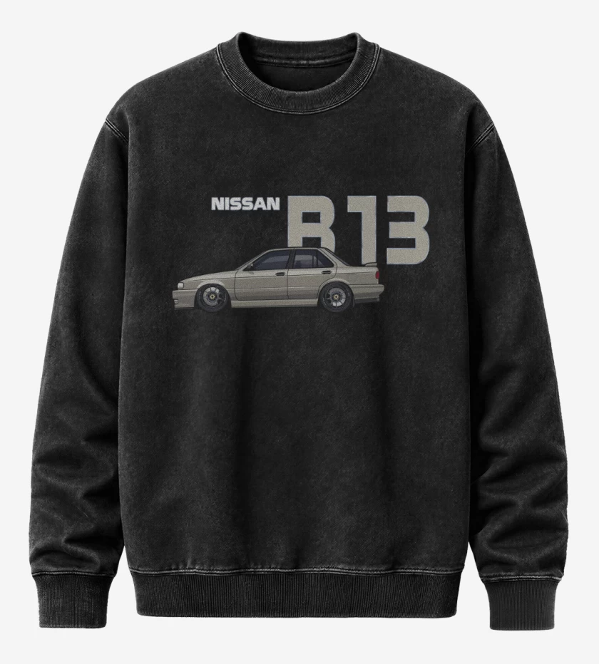 Poleron Polo Acid Wash Negro de V16