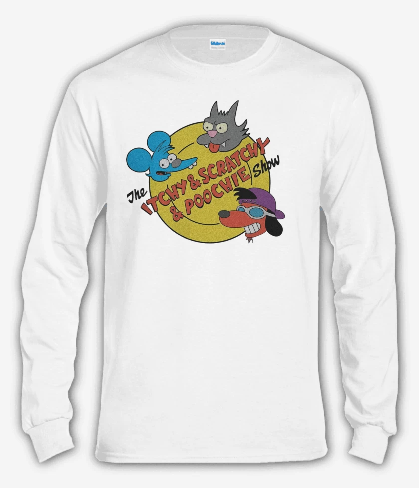 Polera manga larga Blanco de El Show de Tomy & Daly & Poochie