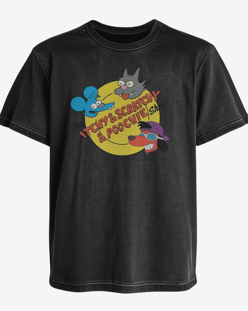 Polera desgastada El Show de Tomy & Daly & Poochie