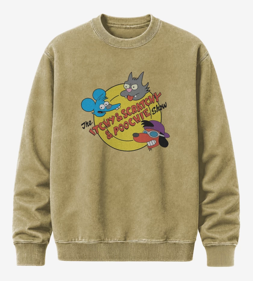Poleron Polo Acid Wash Beige de El Show de Tomy & Daly & Poochie