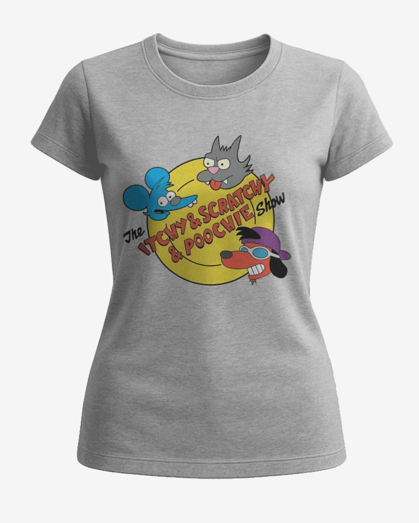Polera de Mujer Gris Melange de El Show de Tomy & Daly & Poochie