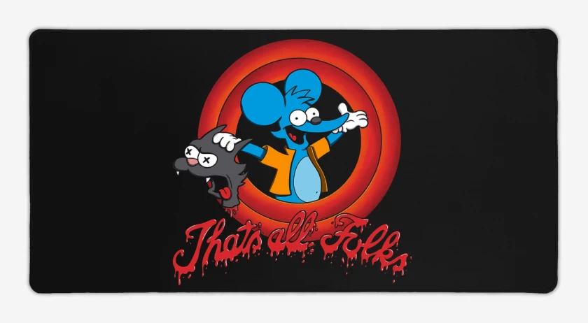 Mouse pad Gamer Negro de Thats All Folks