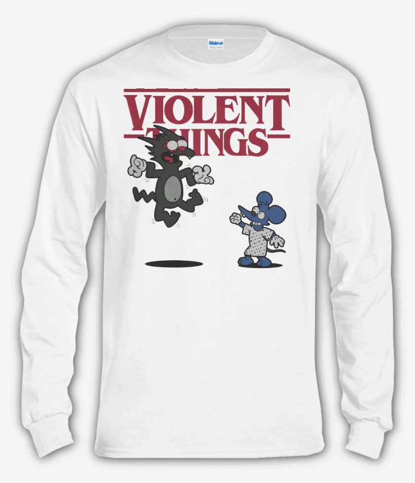 Polera manga larga Blanco de Violent Things
