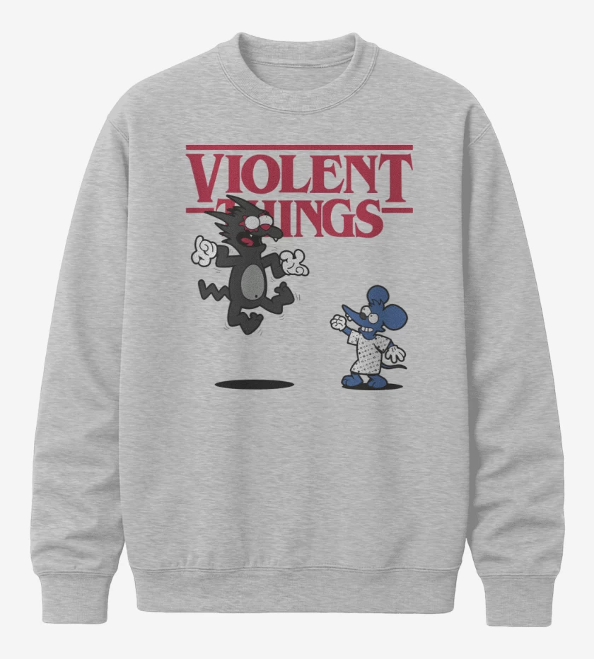 Poleron polo Gris Melange de Violent Things
