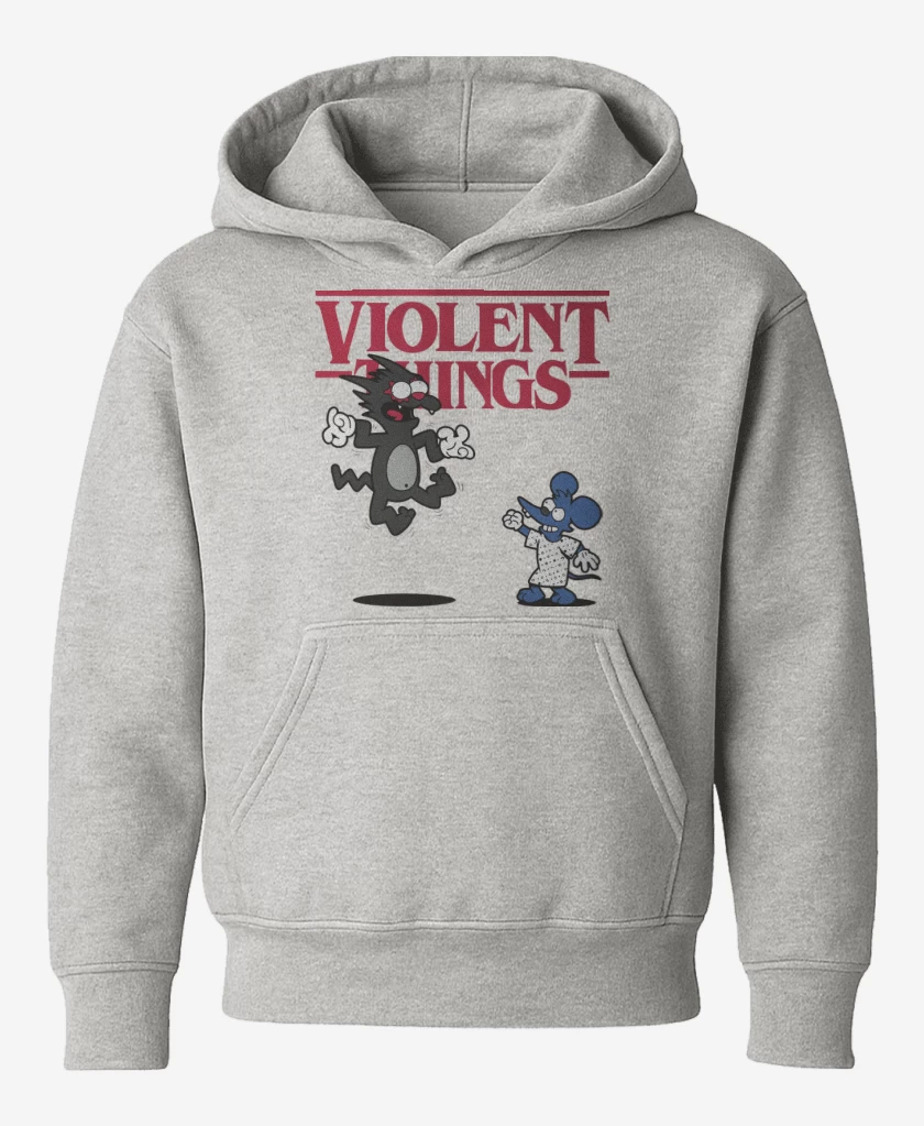 Poleron de niño Gris Melange de Violent Things