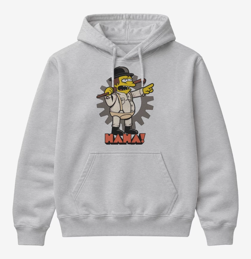 Poleron Canguro básico Gris Melange de Ultrahaha